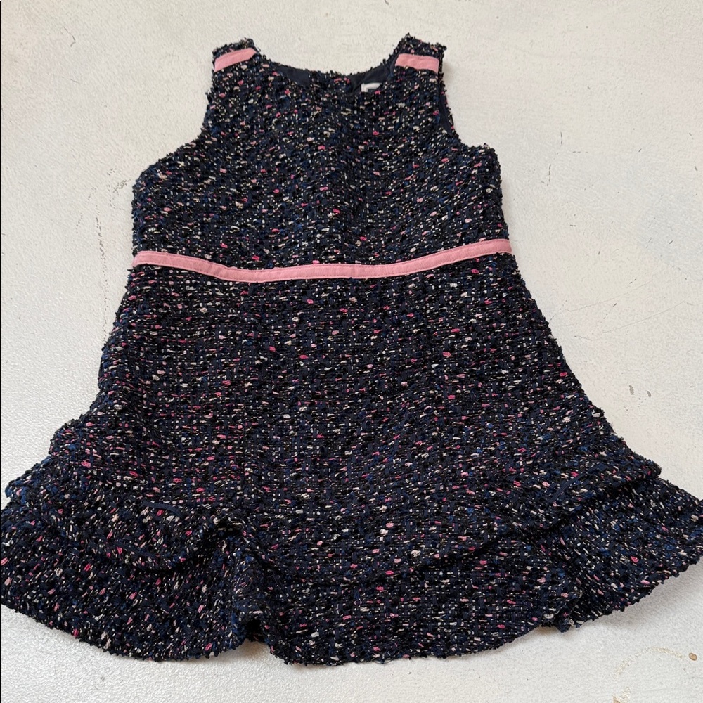Janie and Jack Chic navy  and Pink Kids Dress